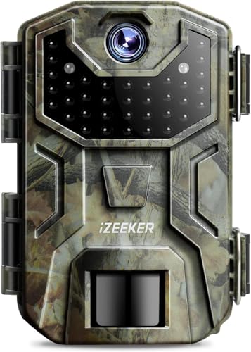 Izeeker Caméra De Chasse, 32Mp Hd Caméra Chasse Avec 940Nm Ir Led No Glow Invisible, Ip66 Étanche Pour Observer La Faune Et Surveiller La Sécurité À L