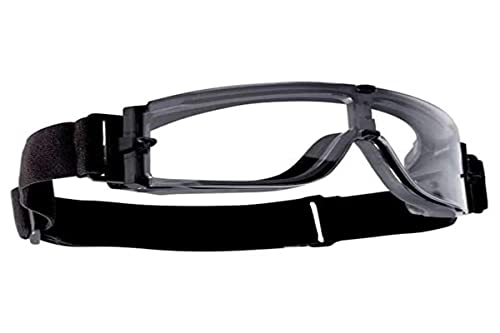 Bolle X800 - Montura De Nylon Ultraventilado Negro + Tpe - Lente De Policarbonato Transparente Platinum Antirrayado (Exterior) Y Antivaho (Interior) -