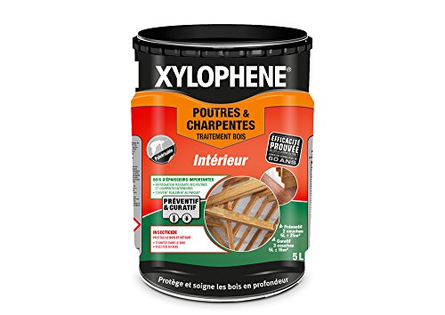 Xylophène - Traitement Poutres & Charpentes - Anti Insectes - Traite Les Bois De Charpente - Incolore - 5 L