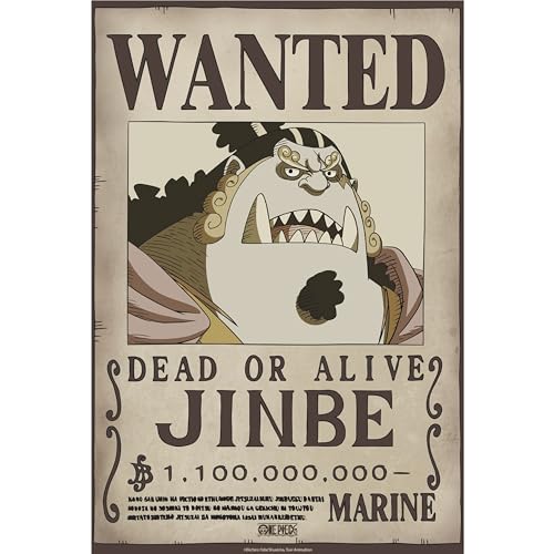 Gb Eye - One Piece Poster Wanted Jinbe Wano (52 X 38 Cm)