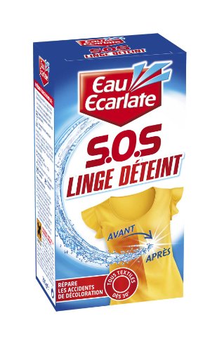 Eau Ecarlate Accident De Décoloration – Sos Linge Déteint Rénovateur Poudre (200G) – Répare Les Accidents De Décoloration Et Ravive Les Couleurs