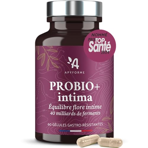 Probio+ Intima - Probiotique Flore Intime - Jusqu'À 40 Milliards Ufc/Jour - 4 Souches Lactobacillus Reuteri, Rhamnosus Crispatus Et Acidophilus - 100%