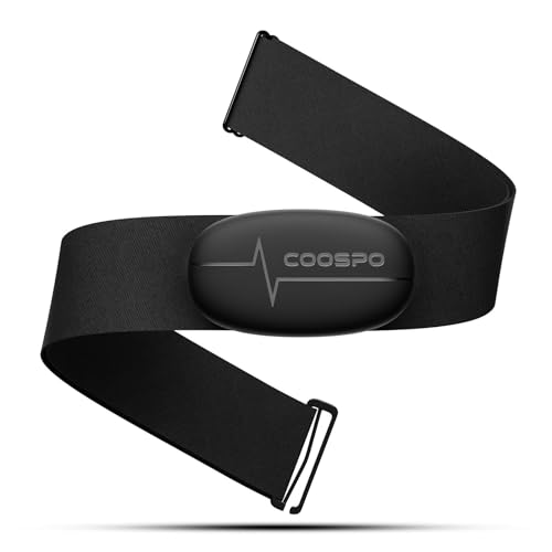 Coospo H6 Capteur De Frequence Cardiaque Bluetooth Ant+, Moniteur Frequence Cardiaque Ecg/Ekg, Compatible Avec Wahoo, Adidas, Coosporide, Polar Beat, 