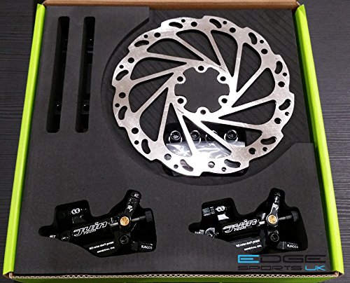 Juin Tech - Paire De Freins À Disque Hydrauliques À Câble R1 Post Mount 160 Mm, Noir
