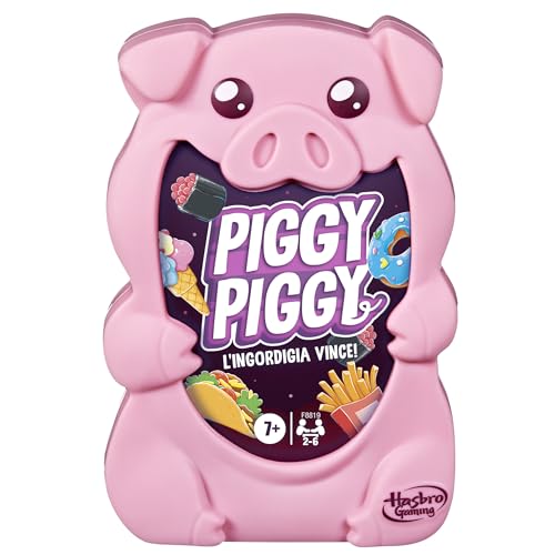 Hasbro Gaming Piggy Piggy, Jeu De Cartes, Amusant Et Rapide Pour Les Familles, Les Enfants, Les Adolescents Et Les Adultes, De 7 Ans Et Plus, De 2 À 6