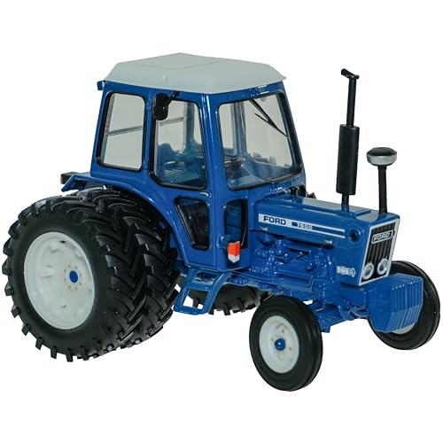 Britains Ford 7600 Tracteur À Double Roues - Tracteur Moulé Sous Pression - Jouet De Ferme À L'Échelle 1/32 - Modèle De Tracteurs À Collectionner Pour