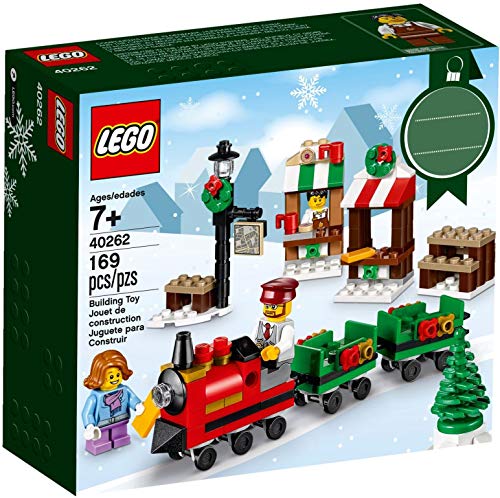Lego- Treno Christmas Exc Voyage Sur Le Train De Noël, 40262, Vert, Rouge