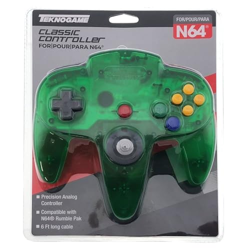 Teknogame Réplique De Manette 64, Vert