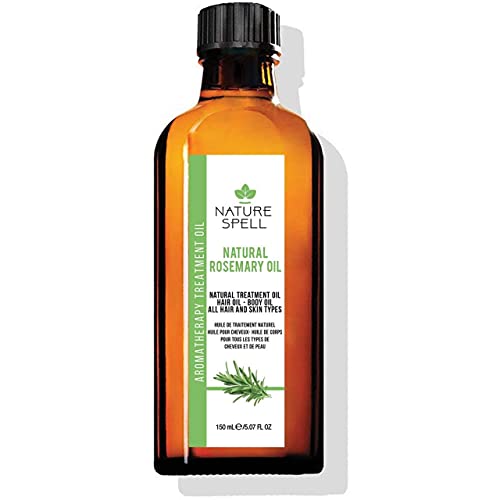 Nature Spell Rosmarinöl Für Haar & Haut 150 Ml, Rosmarinöl Für Haarwachstum, Trockenes Geschädigtes Haar Behandeln, Gegen Haarausfall, Hergestellt In