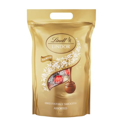 Lindor Mischung, 1 Kg Beutel, Ca. 80 Lindt Schokoladen Kugeln (1Er Pack)
