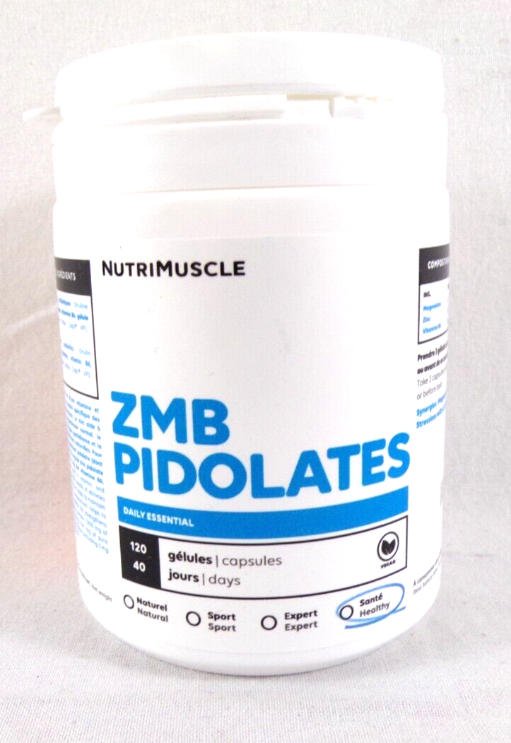 NUTRIMUSCLE ZMB PIDOLATES 120 GELULES - 05/2025