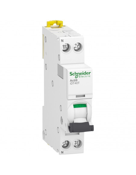 Acti9 iDT40T disjoncteur modulaire 1P+N 10A courbe C 4500A/6kA SCHNEIDER A9P2261