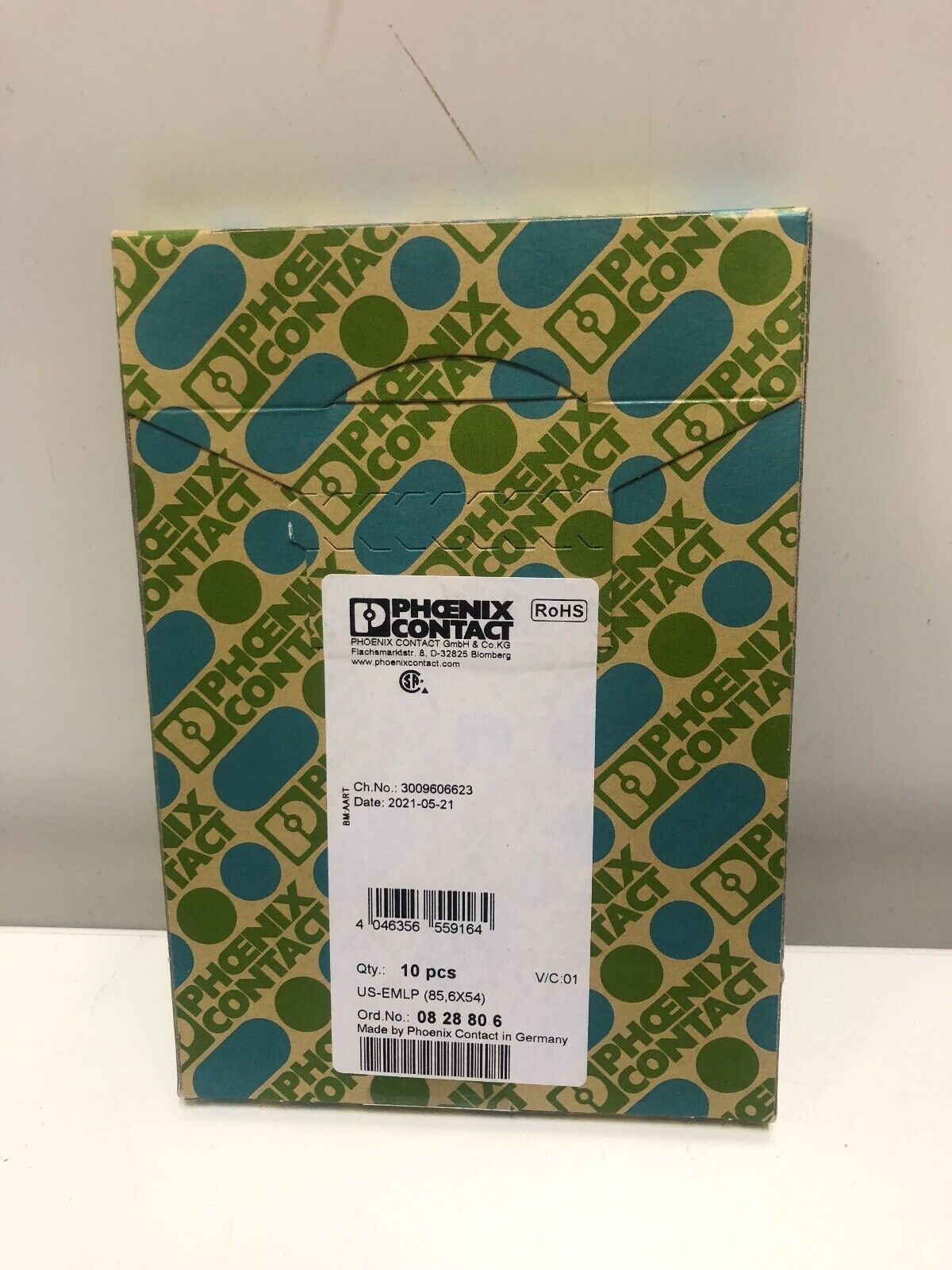 Phoenix Contact US-EMLP (85,6x54) 0828806 - THERMOMARK PRIME  - Lot de 10