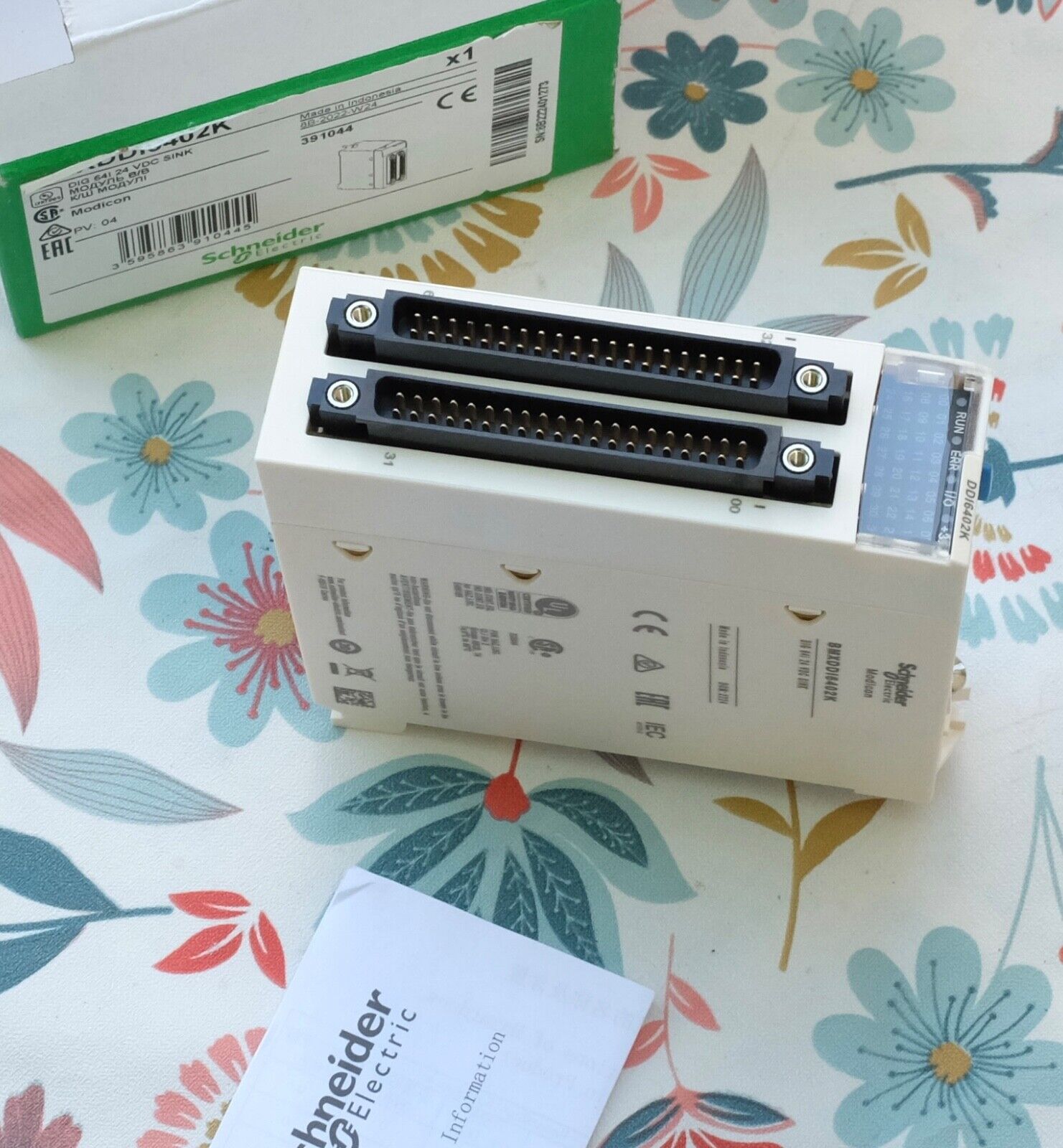Schneider Electric BMXDDI6402K 391044 Modicon X80 module 64 entrées TOR 24Vcc.