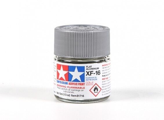 Tamiya 81716 - Acrylique Mini XF-16 Plat Aluminium - 10ml Pot Plus RM48 Après GB