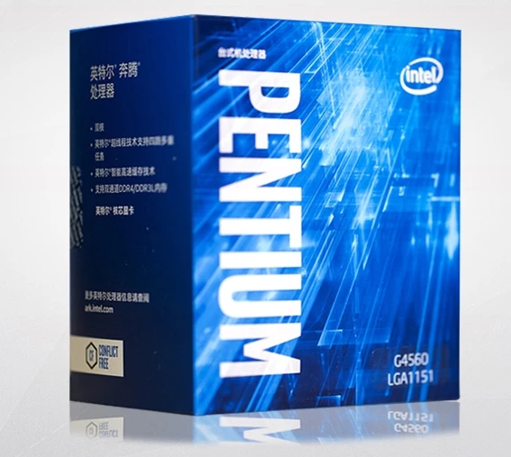 CPU Intel Pentium G4560, 3.50 GHZ, LGA 1151, NEUF, boîte non ouvert avec Ventilo