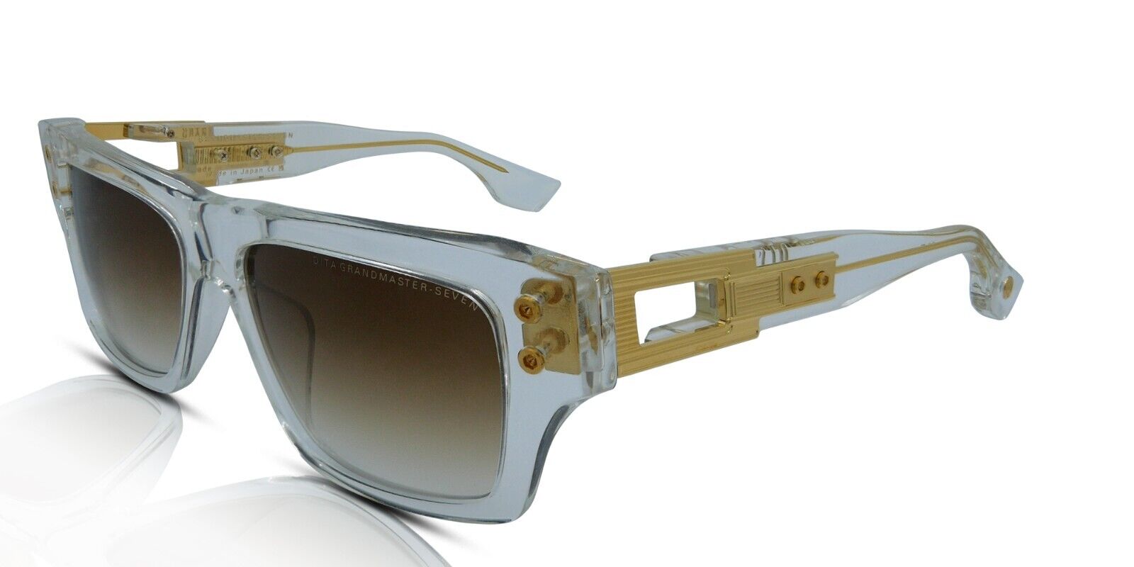Dita Lunettes Grandmaster-Seven DTS407-A-02 Cristal Clair/Or/Marron Dégradé