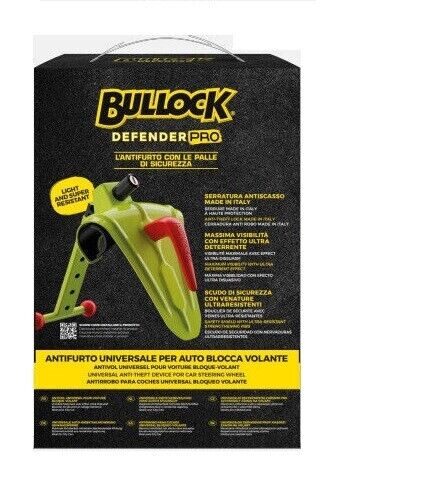 NOUVEAU 2023 BULLOCK DEFENDER PRO ANTIVOL MÉCANIQUE UNIVERSEL VOLANT FIAT 500