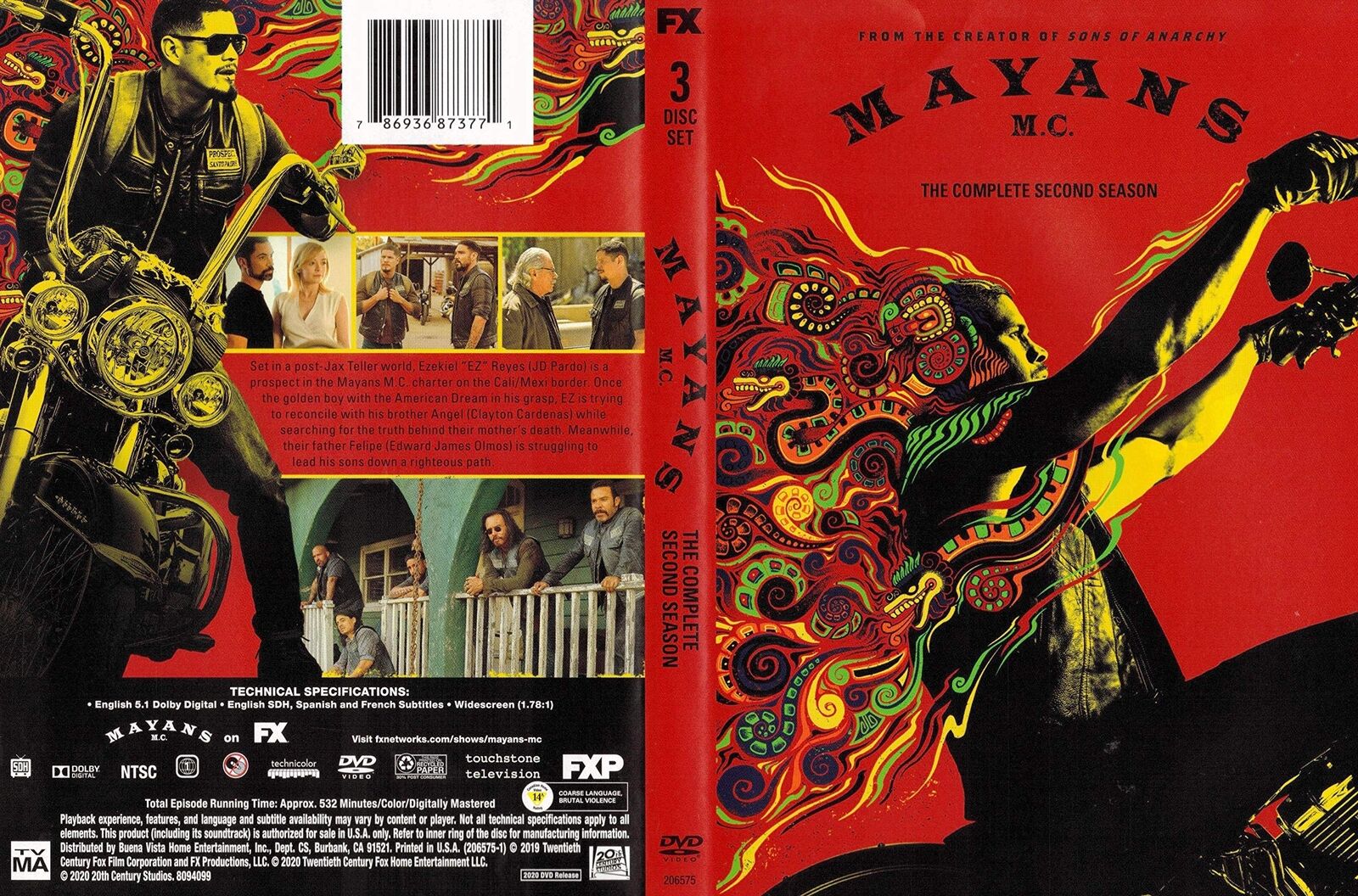 Mayans M.C.: The Complete Second Season (DVD) Edward James Olmos