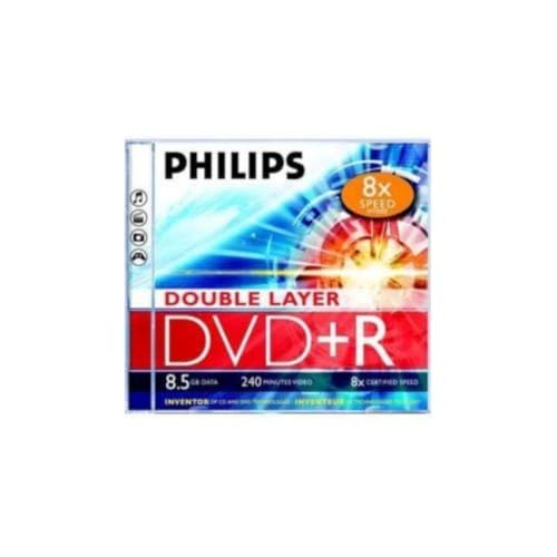 Philips 8710895992114 8.5Gb Dvd+R Dl 5 Zoll Dvd In Weiß - Dvd+Rw (8,5 Gb, Dvd+R Dl, 120 Mm, 5 X 240 Min, 8 X)