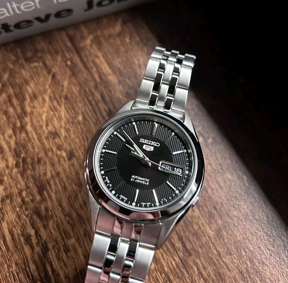 SEIKO 5 SNKL23J1 UHR AUTOMATIK HERREN SCHWARZ | MADE IN JAPAN |FULL-SET