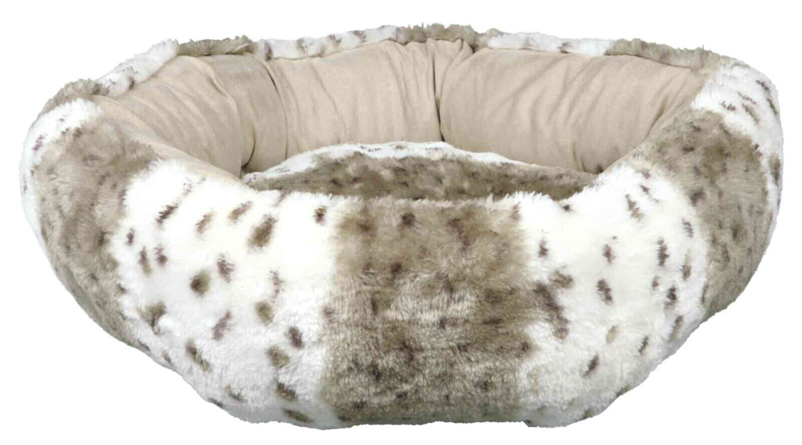 TRIXIE Bett Leika 36971 - Plüsch Katze Hund Kissen Donut - ø 50 cm Schlafplatz