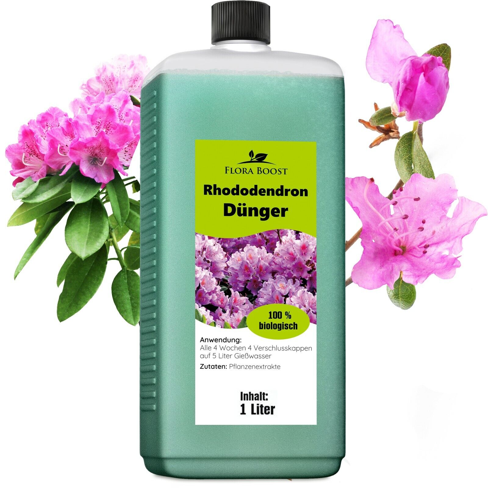 Rhododendron Dünger Flora Boost für alle Arten von Morbeetpflanzen 1 Liter