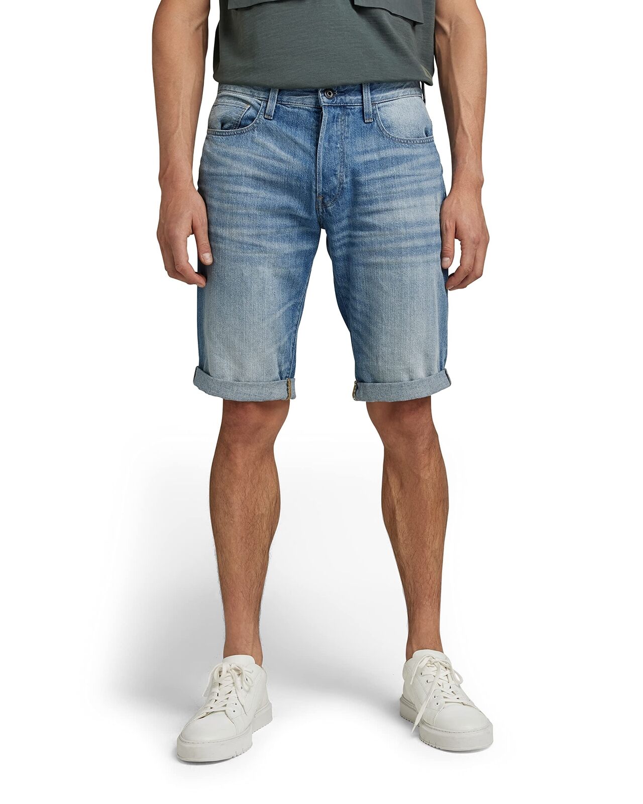 G-STAR RAW Herren 3301 Short Tapered, Blau , 26W