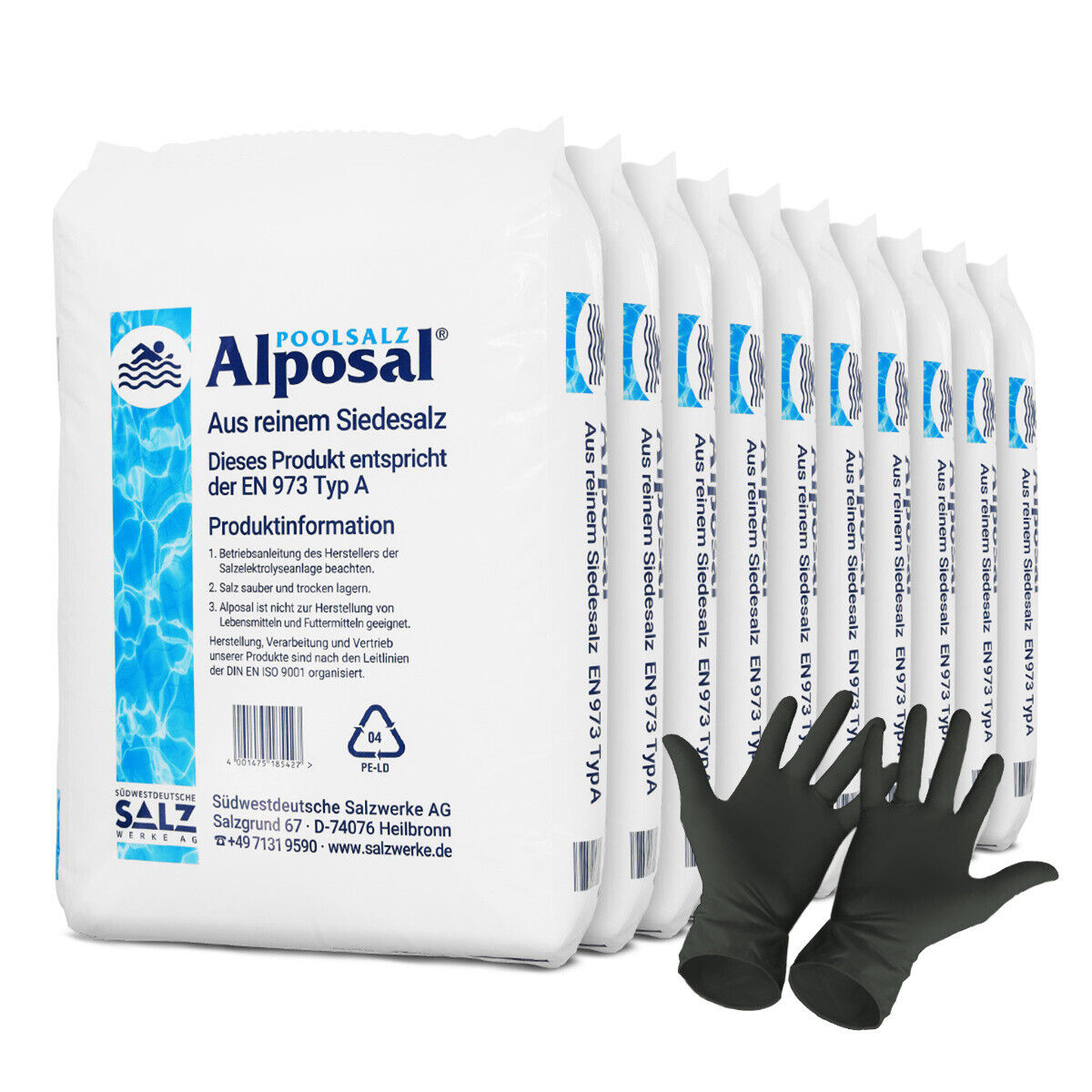 Alposal Poolsalz 250kg Schwimmbadsalz Salzelektrolyse Salzwasser Siedesalz Sole