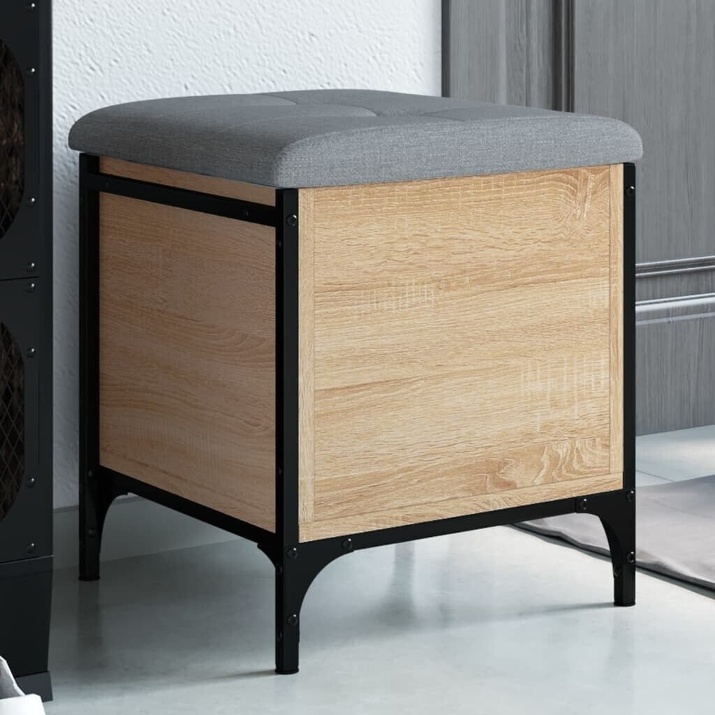 Sitzbank mit Stauraum Sonoma-Eiche 42x42x45 cm Holzwerkstoff