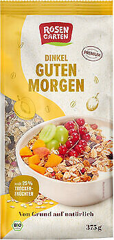 Rosengarten  3x Dinkel-Guten-Morgen-Müsli 375g