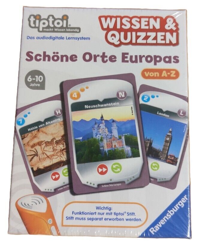 Tiptoi - Wissen & Quizzen - Schöne Orte Europas - neu, ovp - Ravensburger 007516