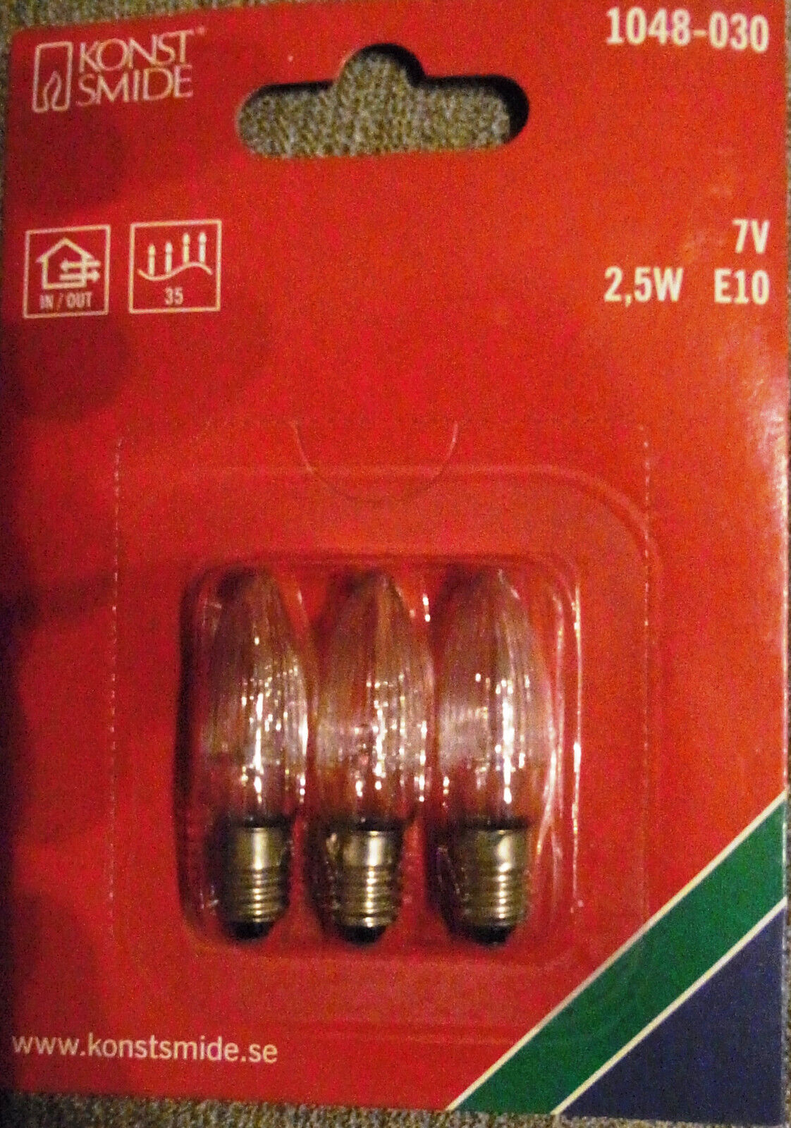 Konst Smide  Konstsmide 1048-030 7V 2,5 W E10