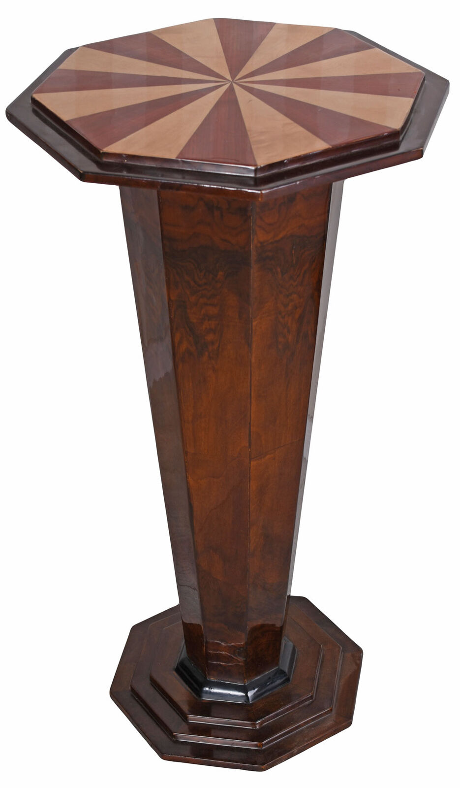 Blumensäule Art Deco Tisch Antik Beistelltisch Säule Holzsäule Blumenständer