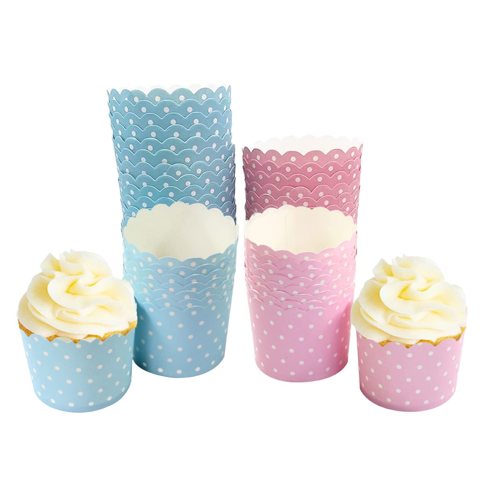 100 Stück Cupcake Backformen PapierMini Muffin Cases Cupcake Formen Muffin Fö...