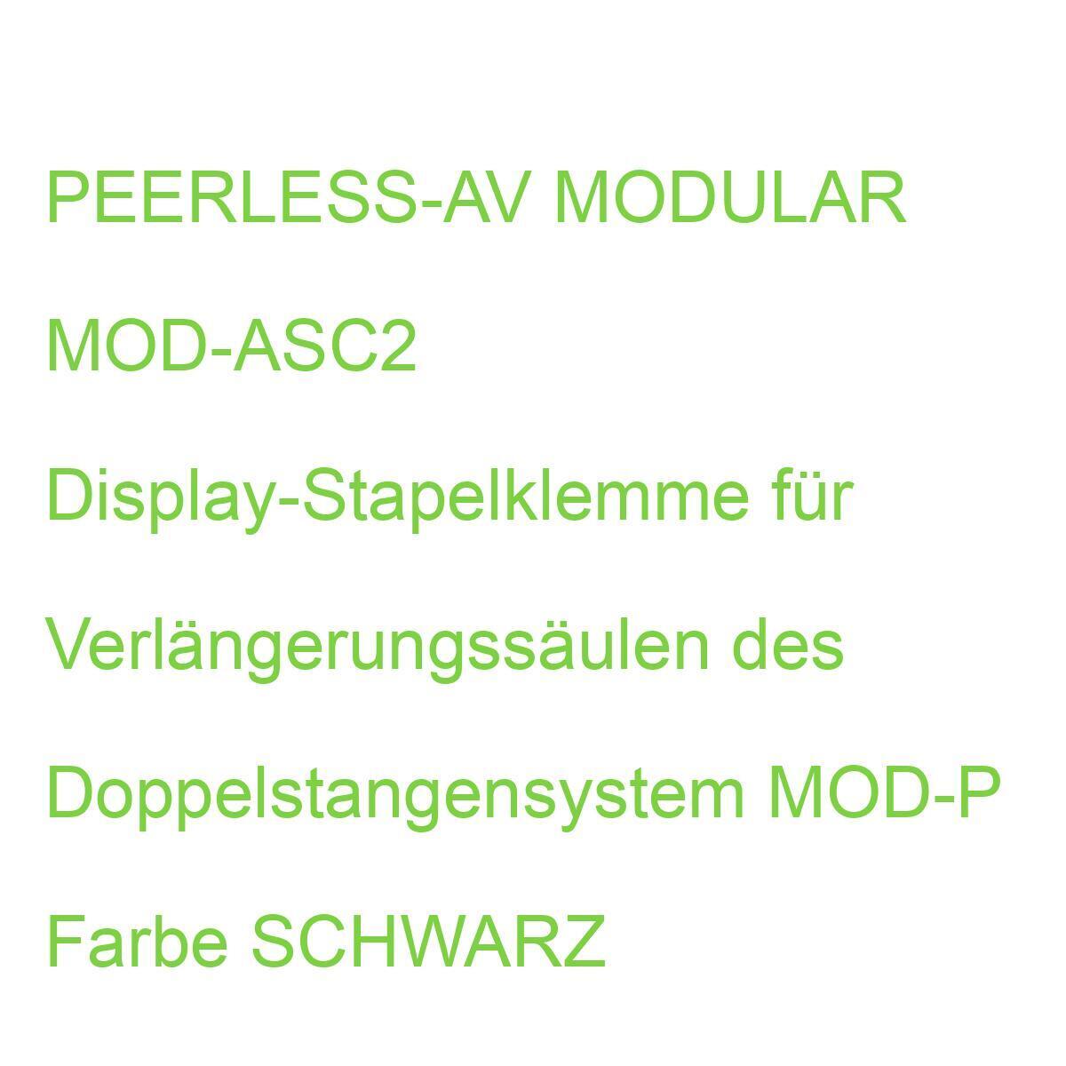 PEERLESS-AV MODULAR MOD-ASC2 Display-Stapelklemme für Verlängerungssäulen des Do