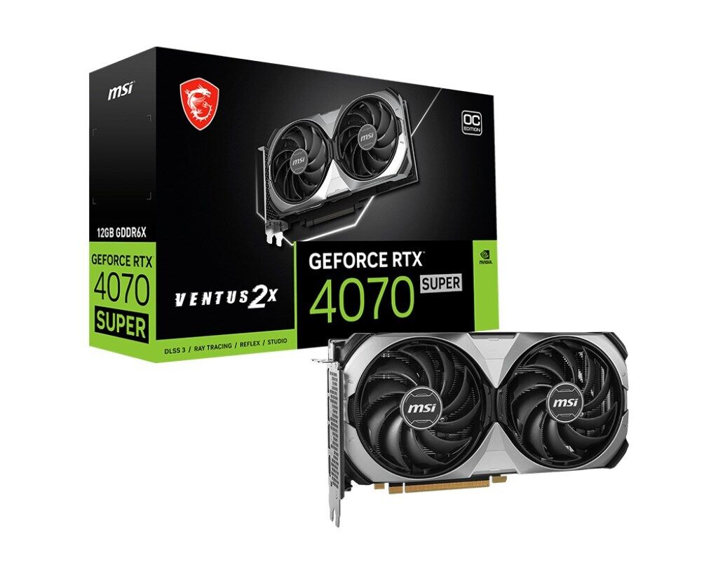 4711377171281 MSI VENTUS GeForce RTX 4070 SUPER 12G 2X OC NVIDIA 12 GB GDDR6X MS