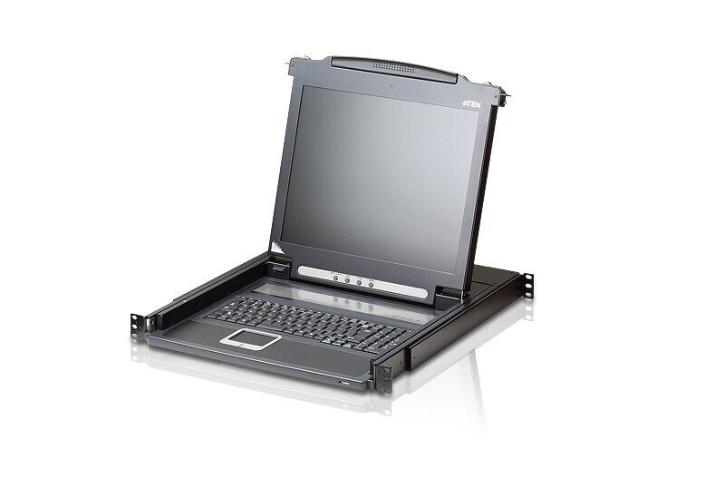 4719264642395 ATEN Single Rail LCD Konsole (PS/2-USB, VGA) ATEN