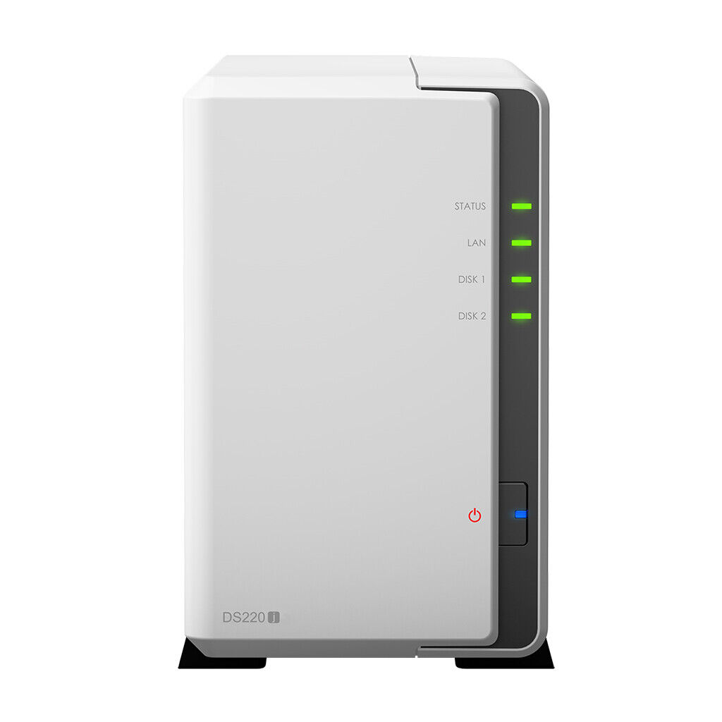 Synology DS220J DS220 Server incl. 2 x 4 TB WD RED PLUS WD40EFZX NAS 8 TB RAID