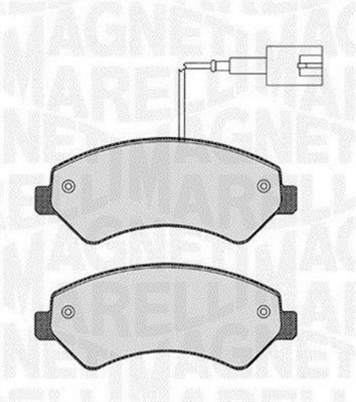 MAGNETI MARELLI 363916060643 Bremsbeläge Satz Bremsklötze Vorne