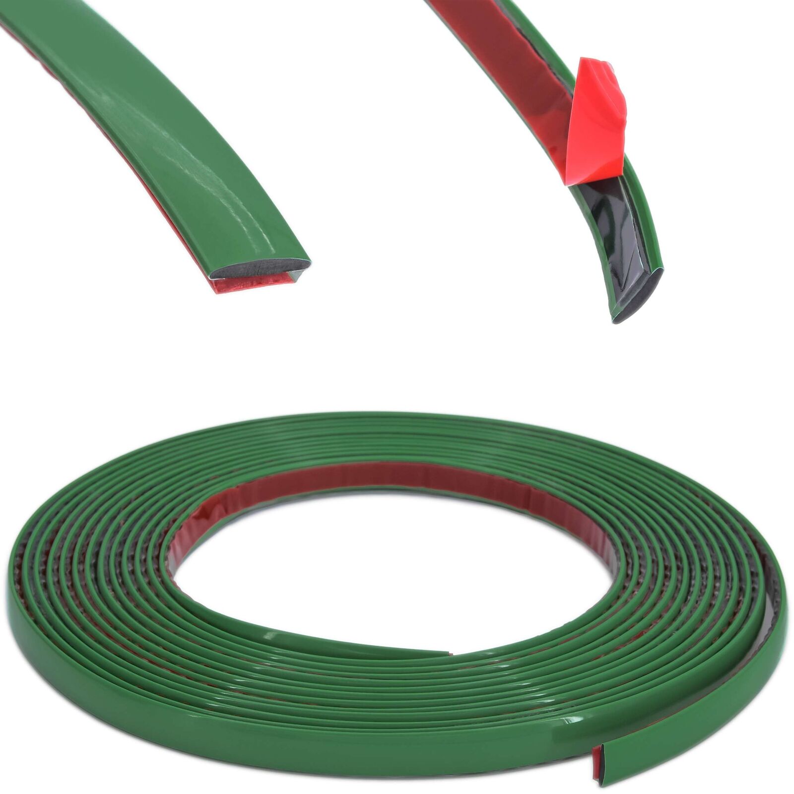 Zierleiste 10mm x 5m | Grün | flexibel selbstklebend | Kontur Leiste universal