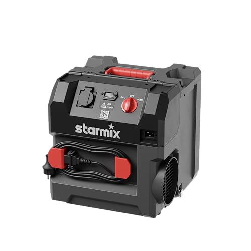 Starmix Aeroxx Luftreiniger Für Die Baustelle | Für Gesundheitsschädlichen Feinstaub | Hepa H13 Filter, 99,95% Filtration | 750 M³/H Leistung | Max. R
