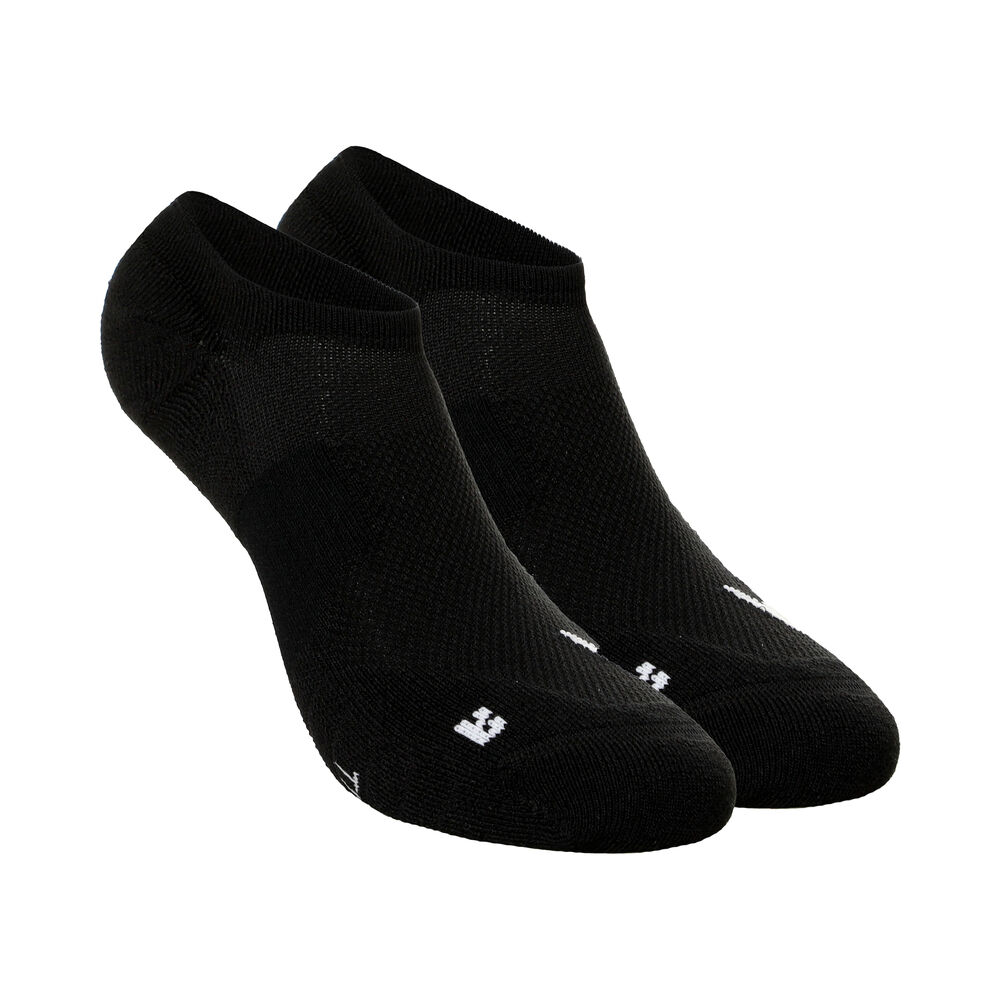 Multiplier Running No-Show Laufsocken 2er Pack - Schwarz, Weiß