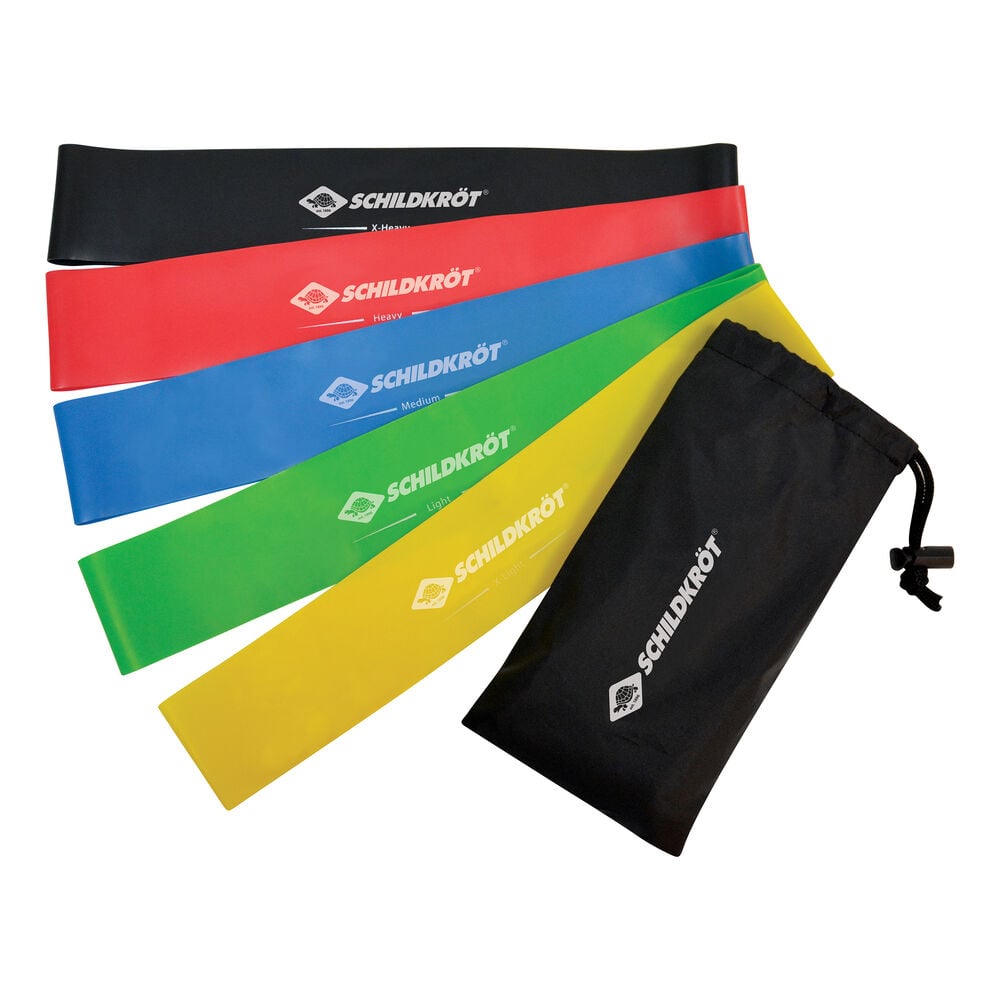 Mini Resistance Fitnessband 5er Set Bänder - Mehrfarbig