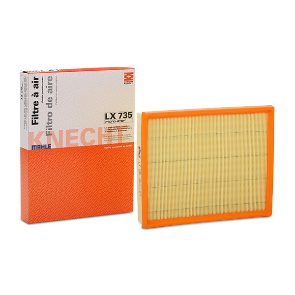 MAHLE ORIGINAL Luftfilter VW,MERCEDES-BENZ,AUDI LX 735 90531003,93380582,79805284 Motorluftfilter,Filter für Luft 30520466,93192885,0835622,835622