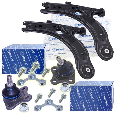 Meyle 2x Querlenker 2x Traggelenk vorne für Audi, Seat, Skoda, VW