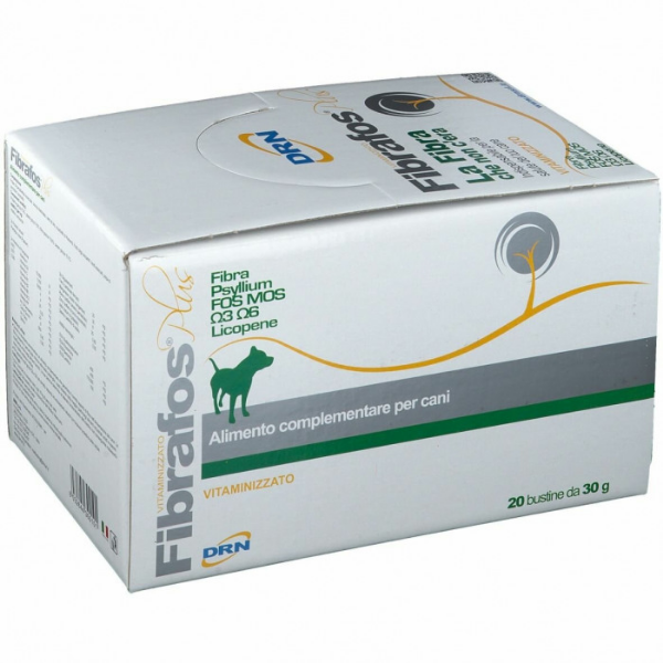 Drn fibrafos plus vitamine cane - 1 confezione da 20 bustine - spedizione gratis 1° ordine + scegli lo sconto bzr5 / bzr20