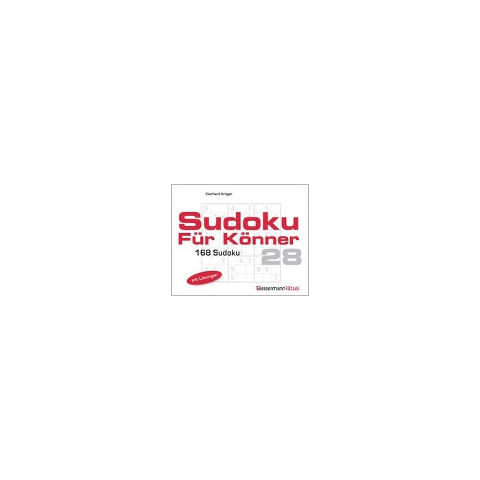 Eberhard Krüger: Sudoku für Könner 28 - Taschenbuch