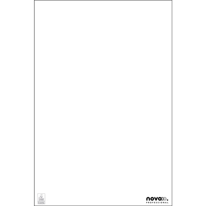 NOVOOO Professional Flipchartblock blanko 65 x 98 cm 5 Stück zu je 20 Blatt