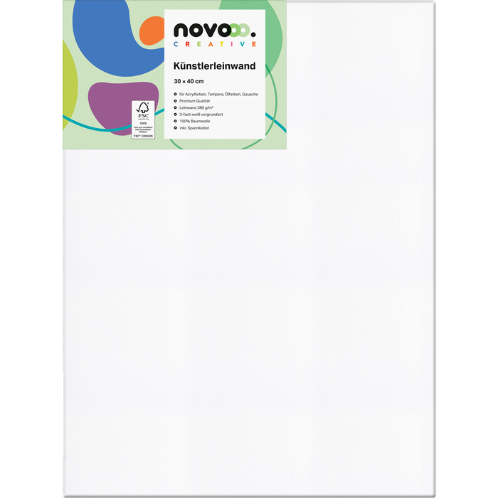 NOVOOO Creative Keilrahmen 30 x 40 cm weiß
